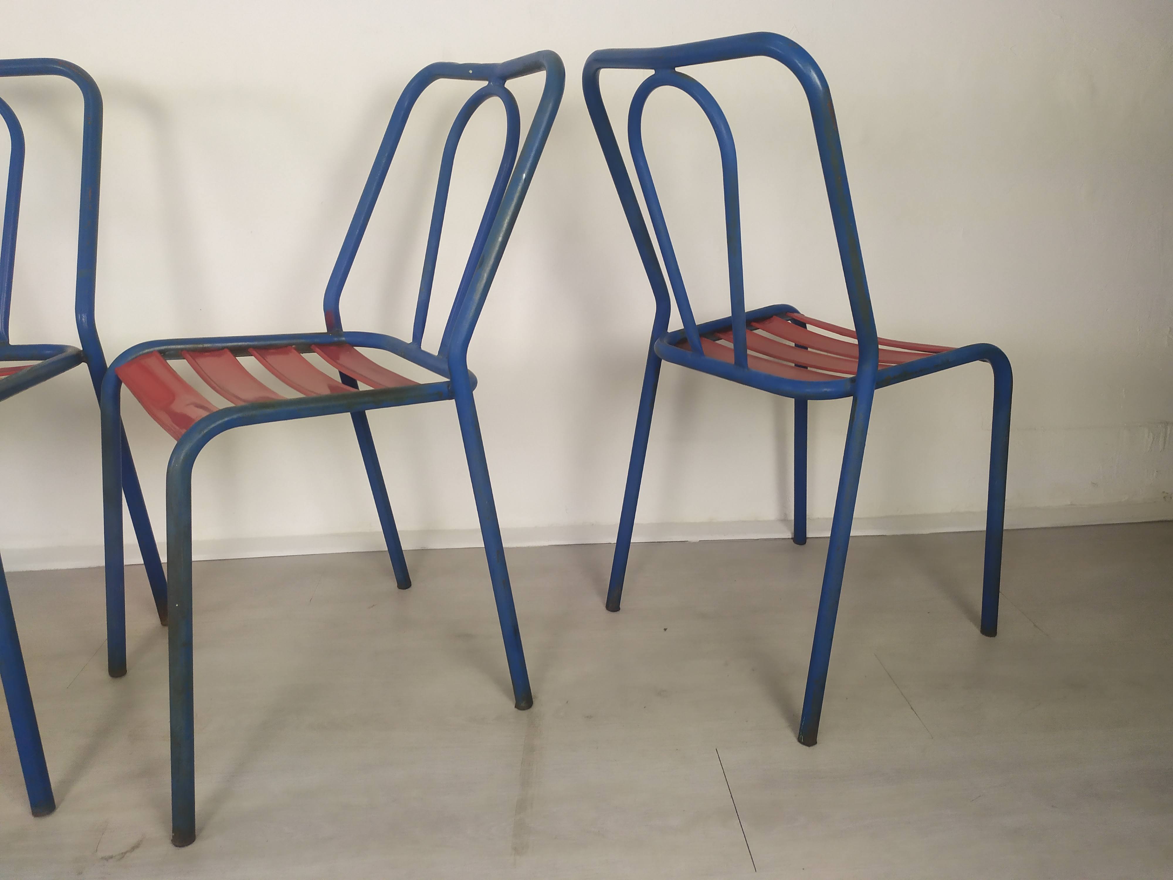 Bistro metal chairs Tolix