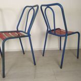 Bistro metal chairs Tolix
