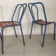 Bistro metal chairs Tolix