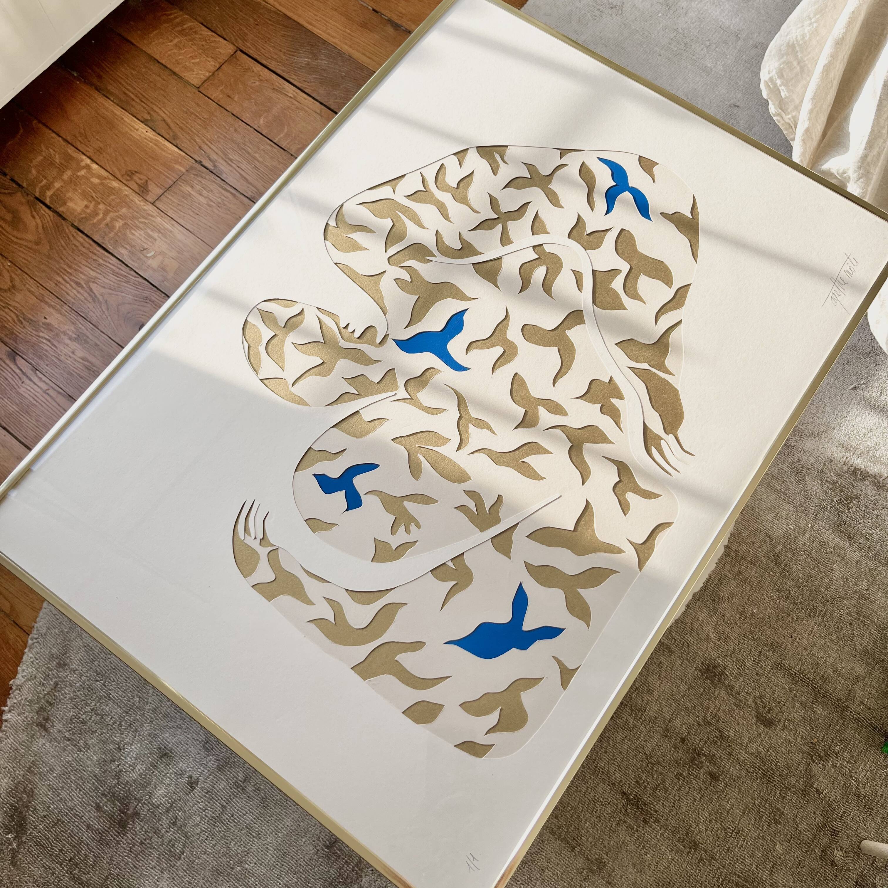 "Le parfum de l'été", 2023, format 50 x 70 cm, unique copy by Atelier Agapé