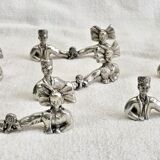 6 silver-plated knife rests Schlumberger Alsace Lorraine