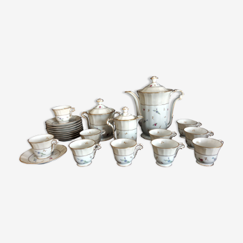 L. Bernardaud & Cie. - Limoges porcelain coffee set, Pompadour model, 1900s - 1927s