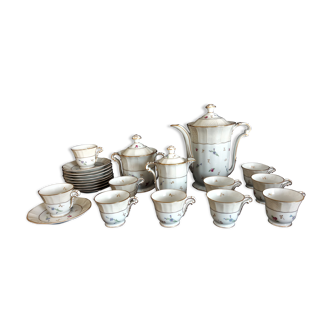 L. Bernardaud & Cie. - Limoges porcelain coffee set, Pompadour model, 1900s - 1927s