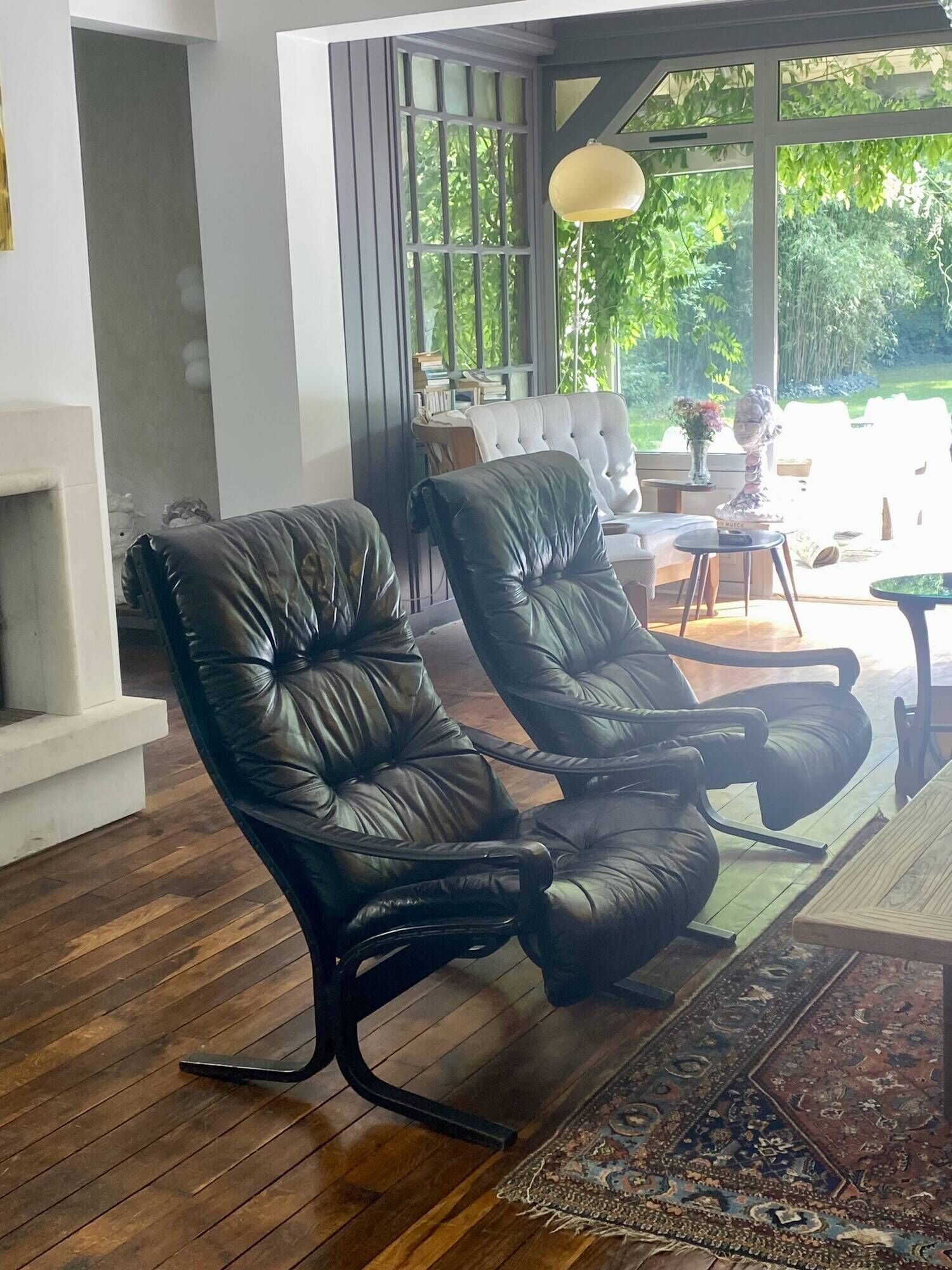 Pair of vintage Westnofa Siesta armchairs by Ingmar Relling 1960.
