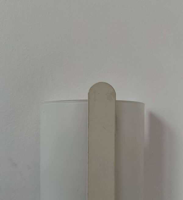 Applique en verre opalin, Delmas France 1970