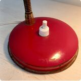 Lampe de table années 50, rouge.
