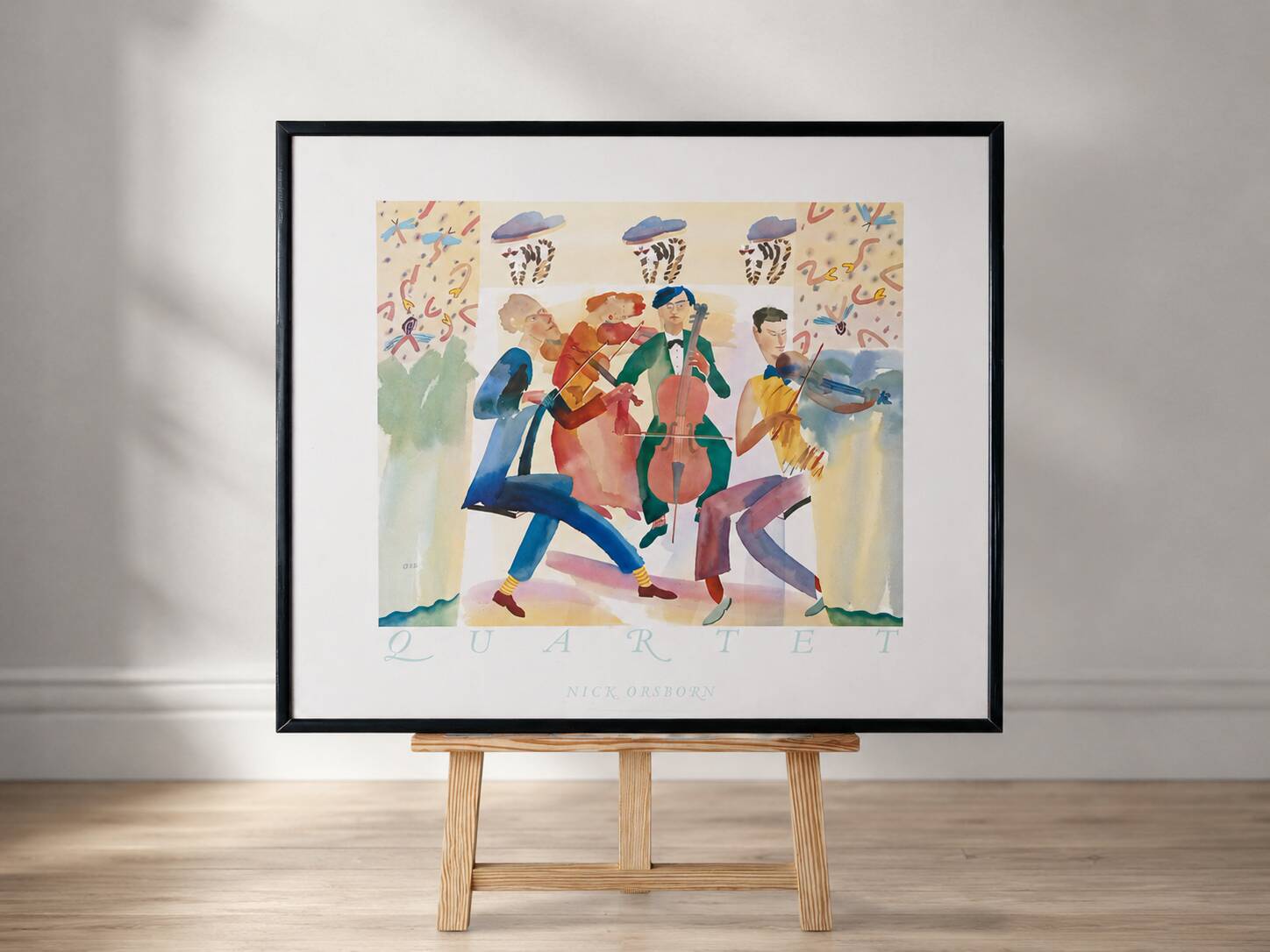 Nick Orsborn — Quartet — Vintage British Art Print, 1986