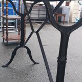 Cast iron and marble bistro table