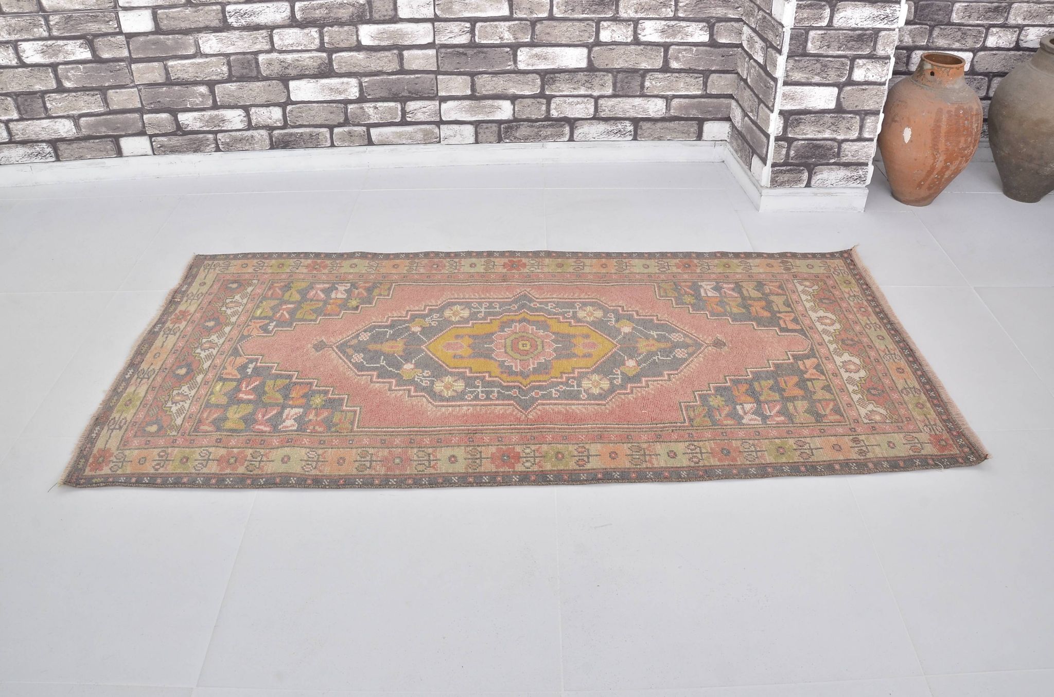 Floral Vintage Handknotted Area Rug sku 2466