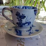 2 Japanese coffee cups Creil & Montereau + 2 saucers