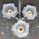 Suspension chrome chandelier and Murano glass paste, 20s / 30s.