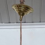 Hammered brass leaf light fixture 80cm