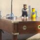 Table basse campagne militaire, marine, vintage