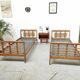 Paire de lits jumeaux vintage 1950