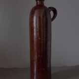 Bouteille en grès vernissé marron Amsterdamsche XIXe