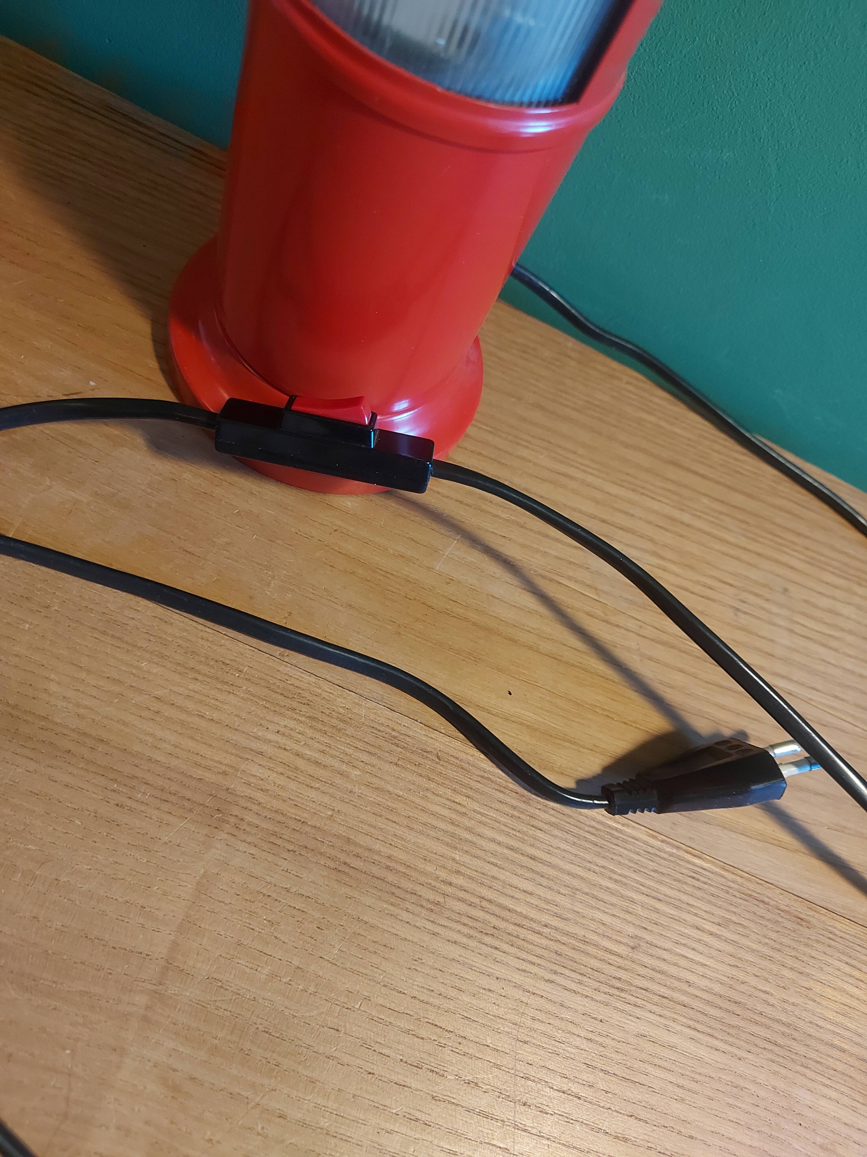 Vintage metal lamp 1980