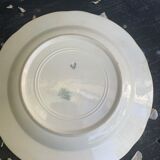 Hollow plate, fruit cup pattern carnations badonviller