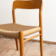 Paire de chaises de salle à manger modèle 75 par Niels O. Møller en chêne