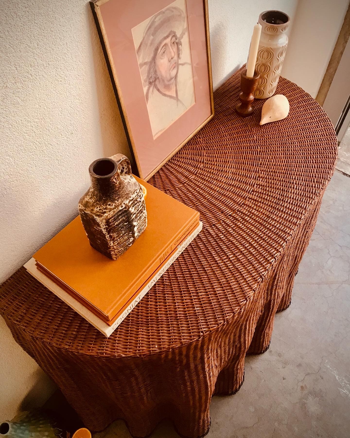 Table Console Trompe-l'oeil "Liguria"