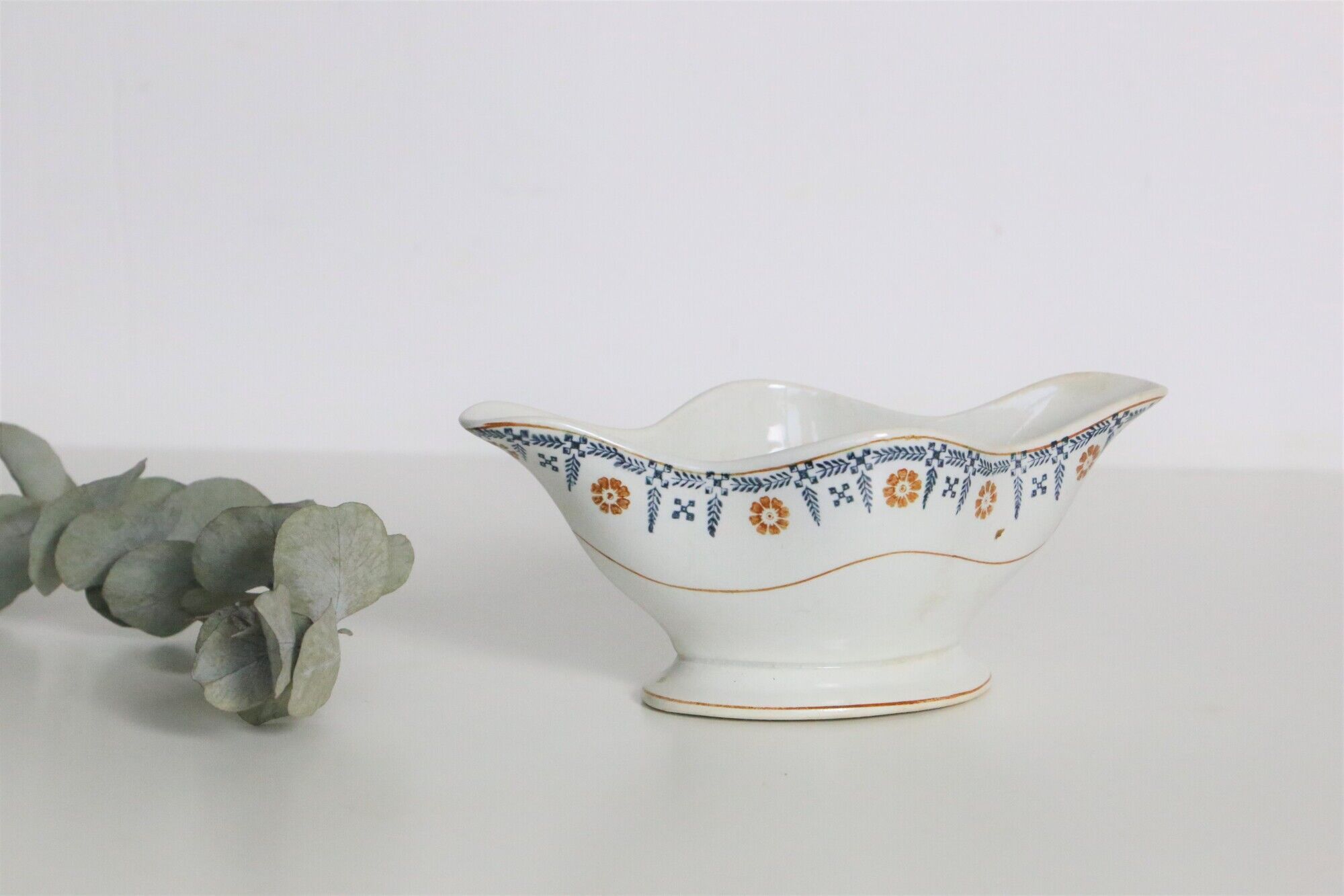 Gravy boat Terre de Fer from the French manufacture Saint Amand, vintage