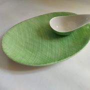 Dish and sauce boat Mistral Salins France