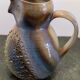 Glazed stoneware pitcher signed JM – Jean-Marie Delahaye – Relief decoration