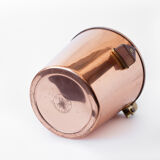 vintage ice bucket, copper ice bucket, wood handles, cooler, cooler