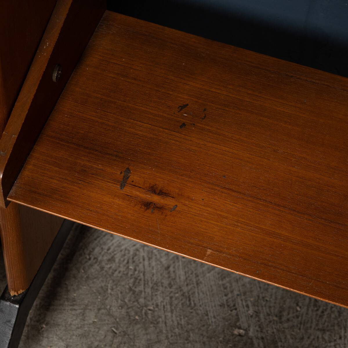 Vintage 20thc italian modular teak wall cabinet c.1960