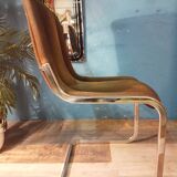 Italian living room table + 6 chairs 1970s