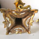 Pair of art nouveau design candlesticks in bronze