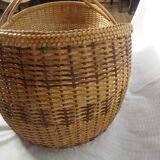 Old infant wicker basket