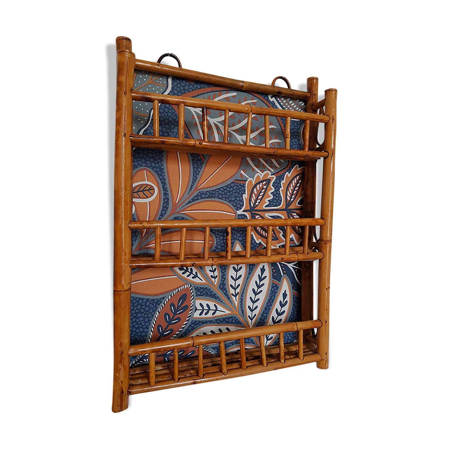 Vintage bamboo spice shelf restyled