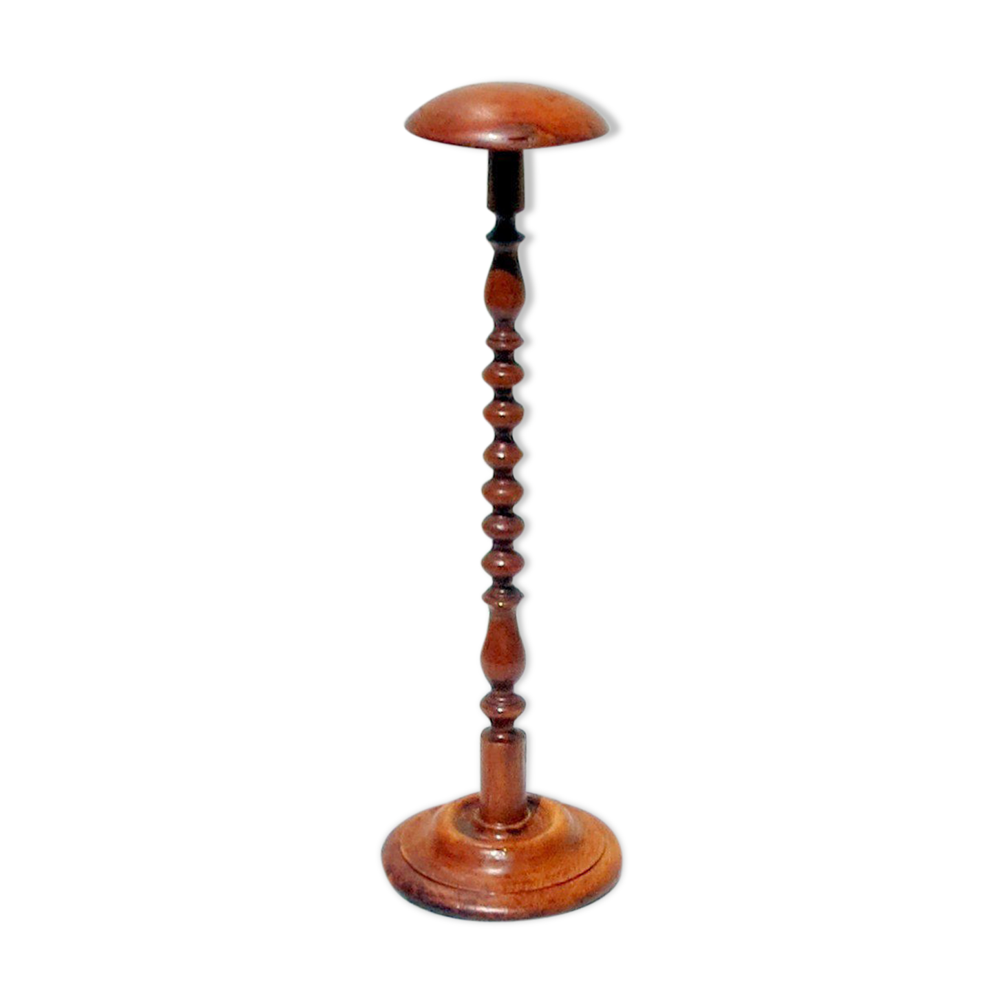 Large old wooden hat holder