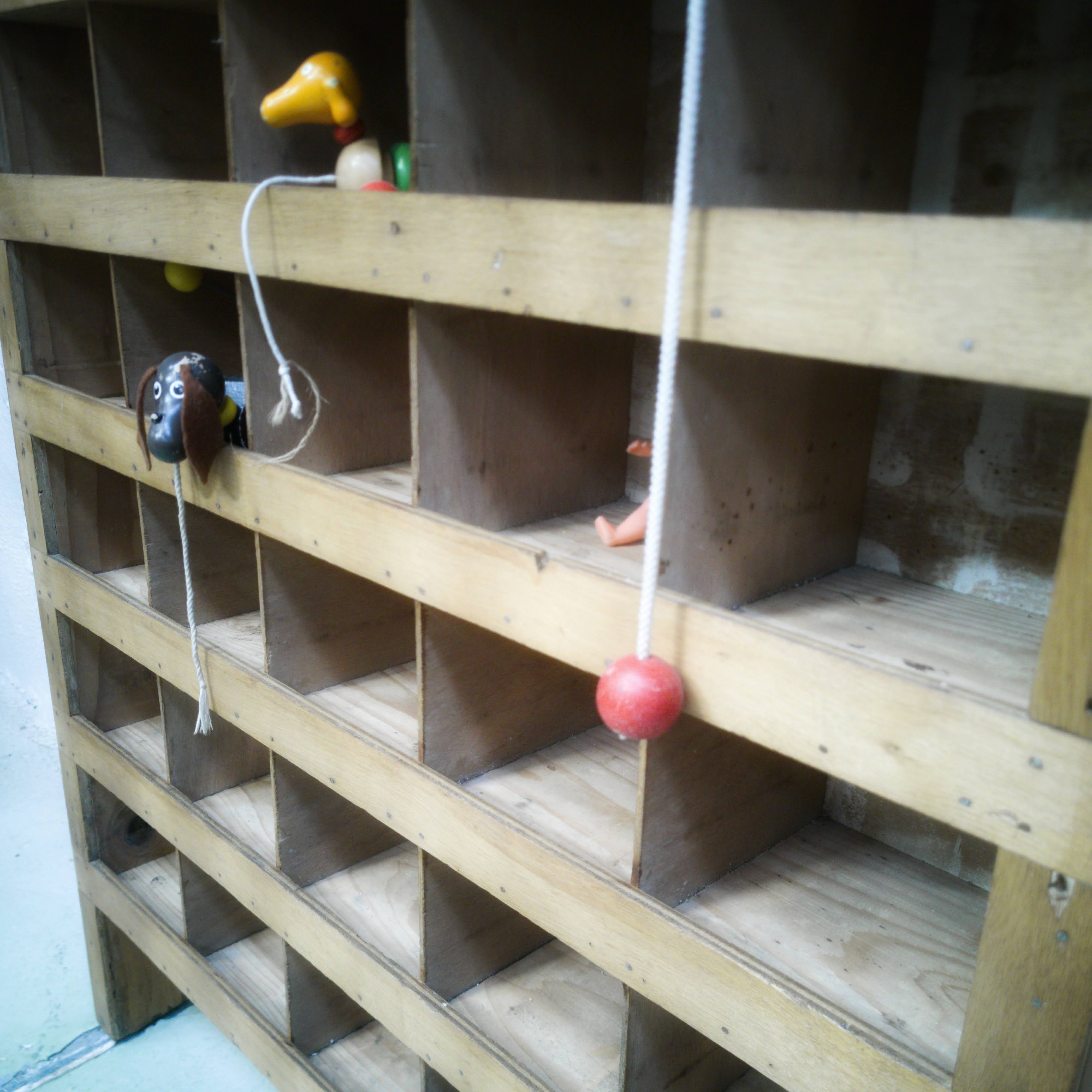 Old shop shelf locker