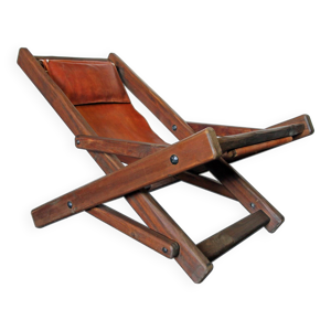 chaise longue en cuir