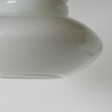 White opaline pendant light, Design, 1970