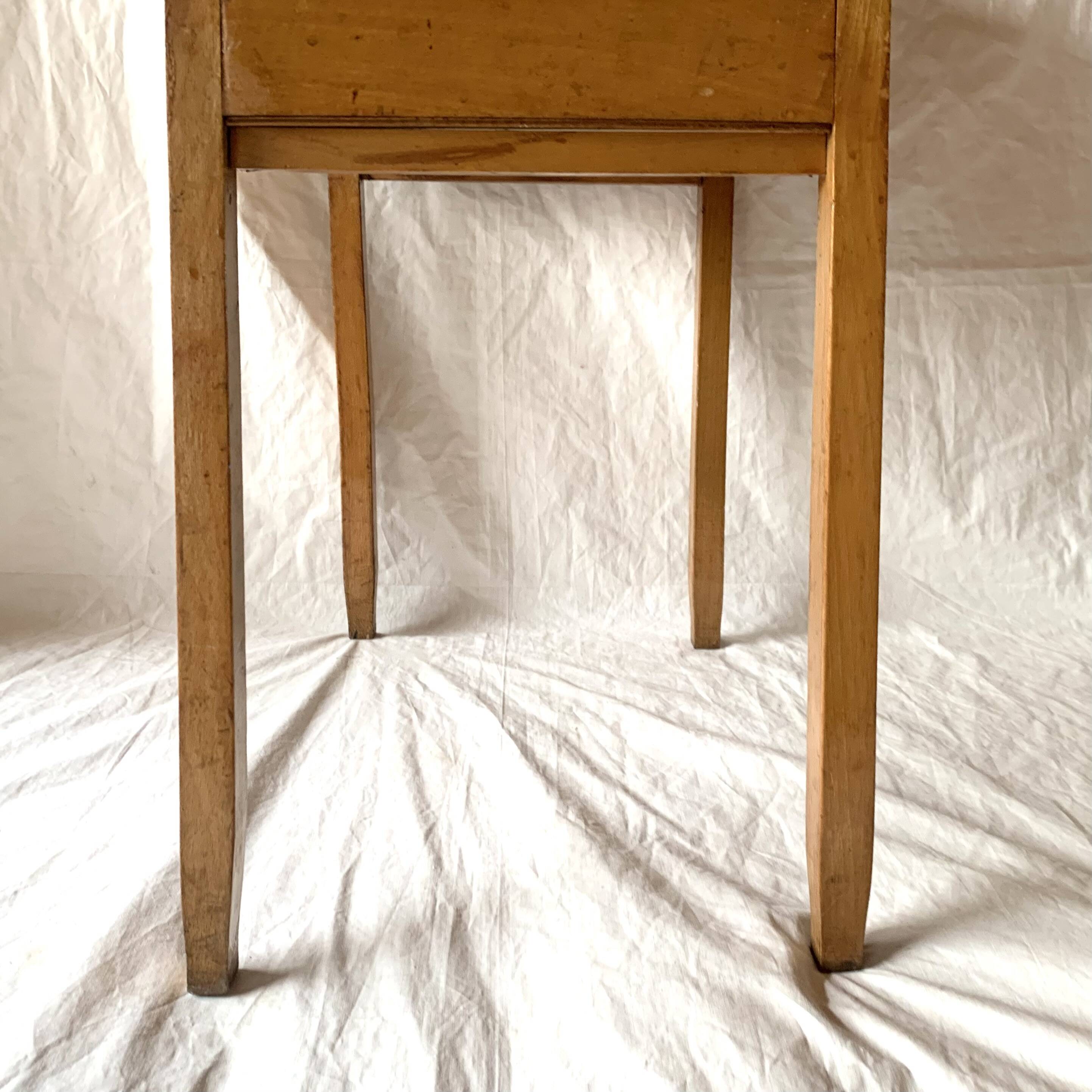 Old large wooden worker - Torck sewing box