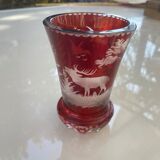 Bohemian glass vase