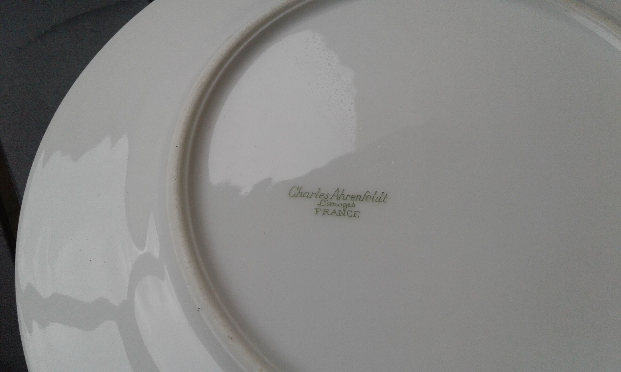 6 Porcelain plates . Limoges , Charles Ahrenfeldt