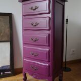 Vintage plum season chest of drawers