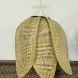 Rattan flower pendant lamp