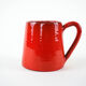 Red ceramic mug, Italian design, 1960s, made in Italy