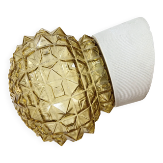 Vintage White Porcelain Wall Light, 1970s