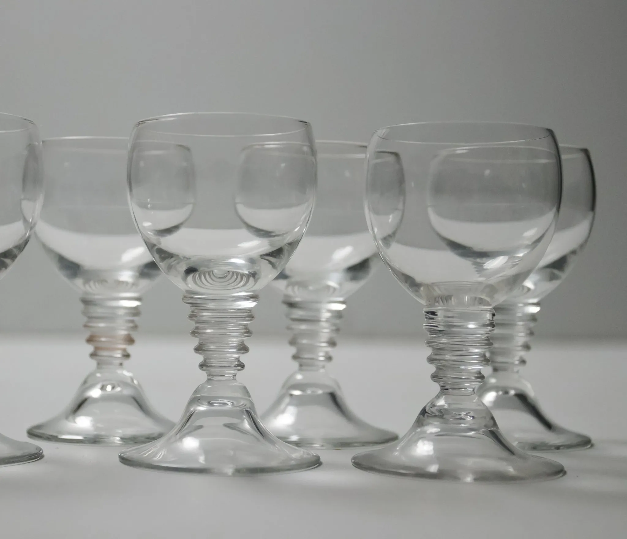 Set of 7 Art Deco Traditie W.J. Rozendaal 1932-33 decanter and 6 glasses
