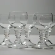 Set of 7 Art Deco Traditie W.J. Rozendaal 1932-33 decanter and 6 glasses