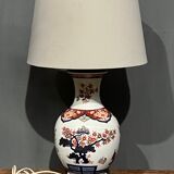 Lamp in porcelain, hand painted
