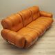 Orange sofa, Space Age design, 1960s, production: Italy