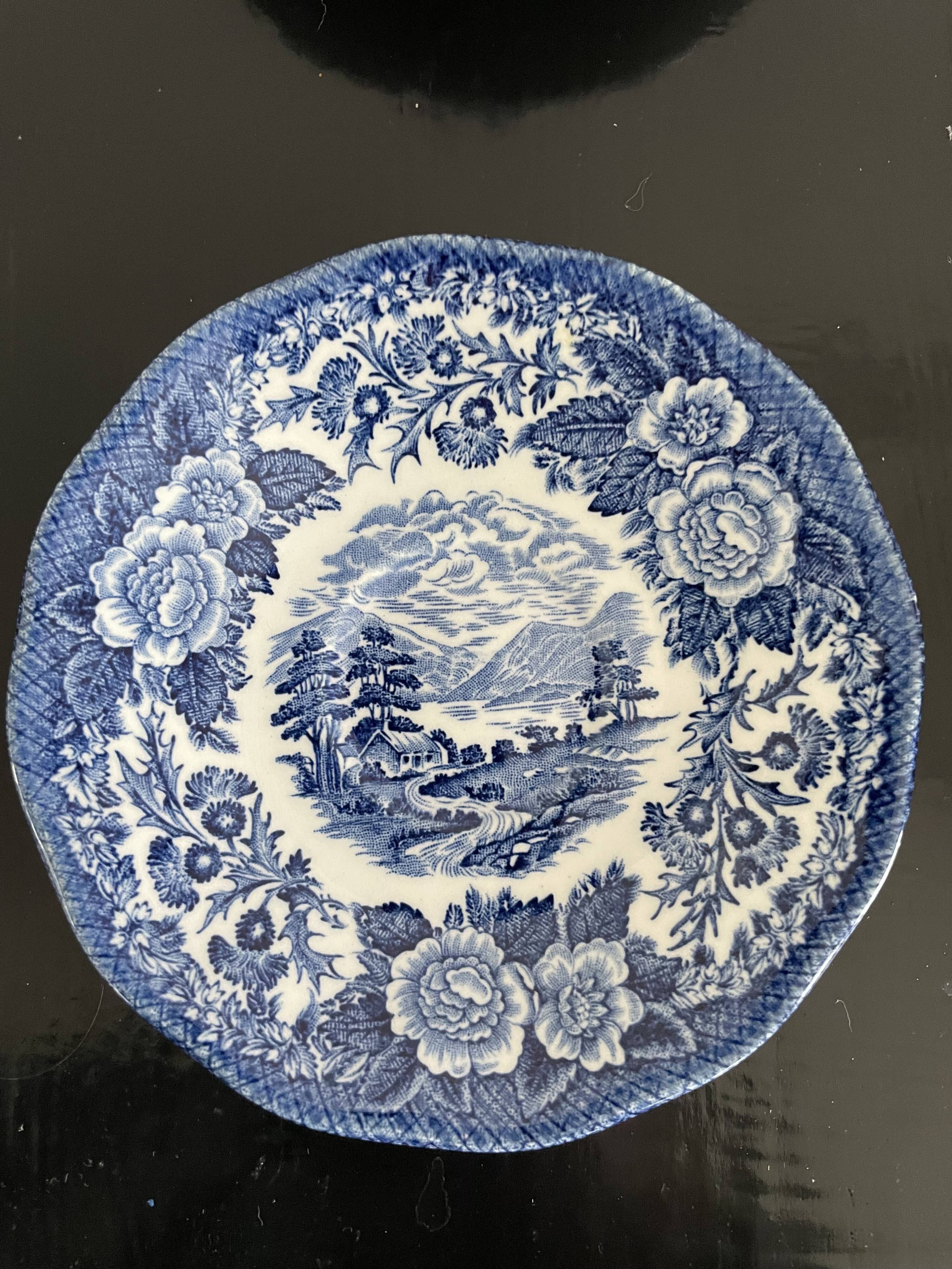 4 cups and under cups in English porcelain