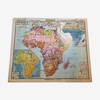 Carte scolaire géographique de l’Afrique