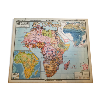 Geographical School of Africa map
